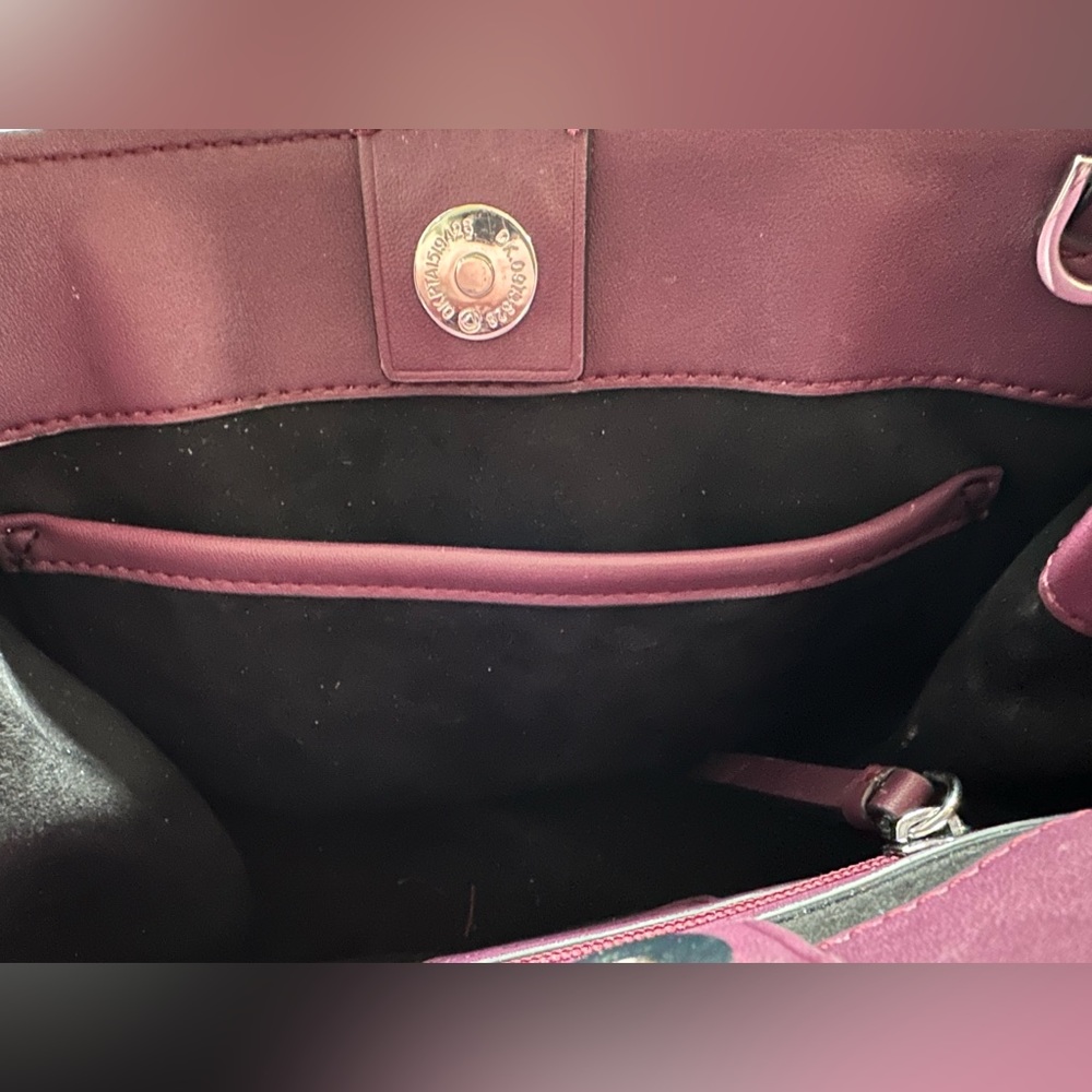 Calvin Klein Audrey Mini Bag Crossbody in Eggplant (Missing Strap) NWOT - Picture 9 of 12